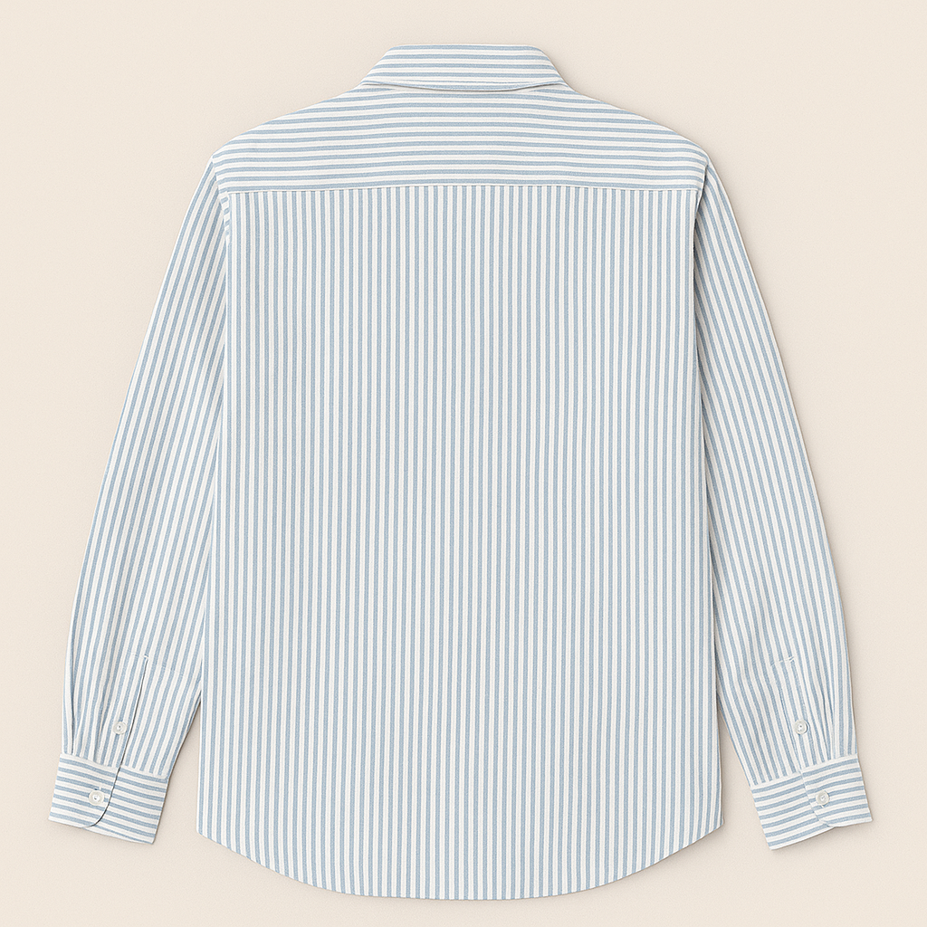 striped shirt with flower graphic